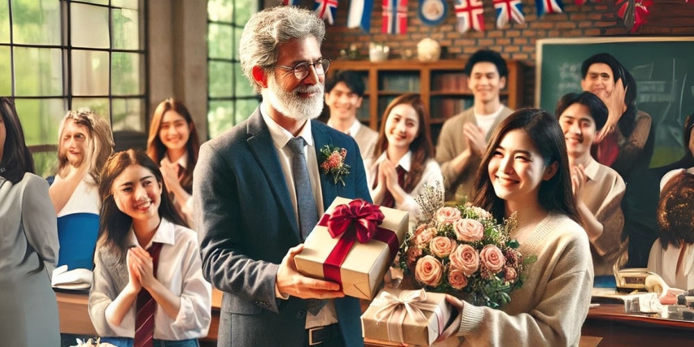 هدیه برای اساتید در روز دفاع